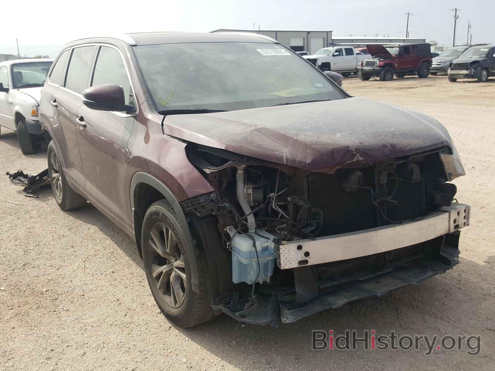 Photo 5TDKKRFH1FS068673 - TOYOTA HIGHLANDER 2015