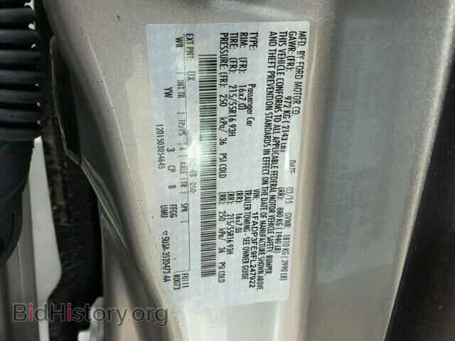 2015 FORD FOCUS - VIN: 1FADP3FE9FL247922 - Фото 10