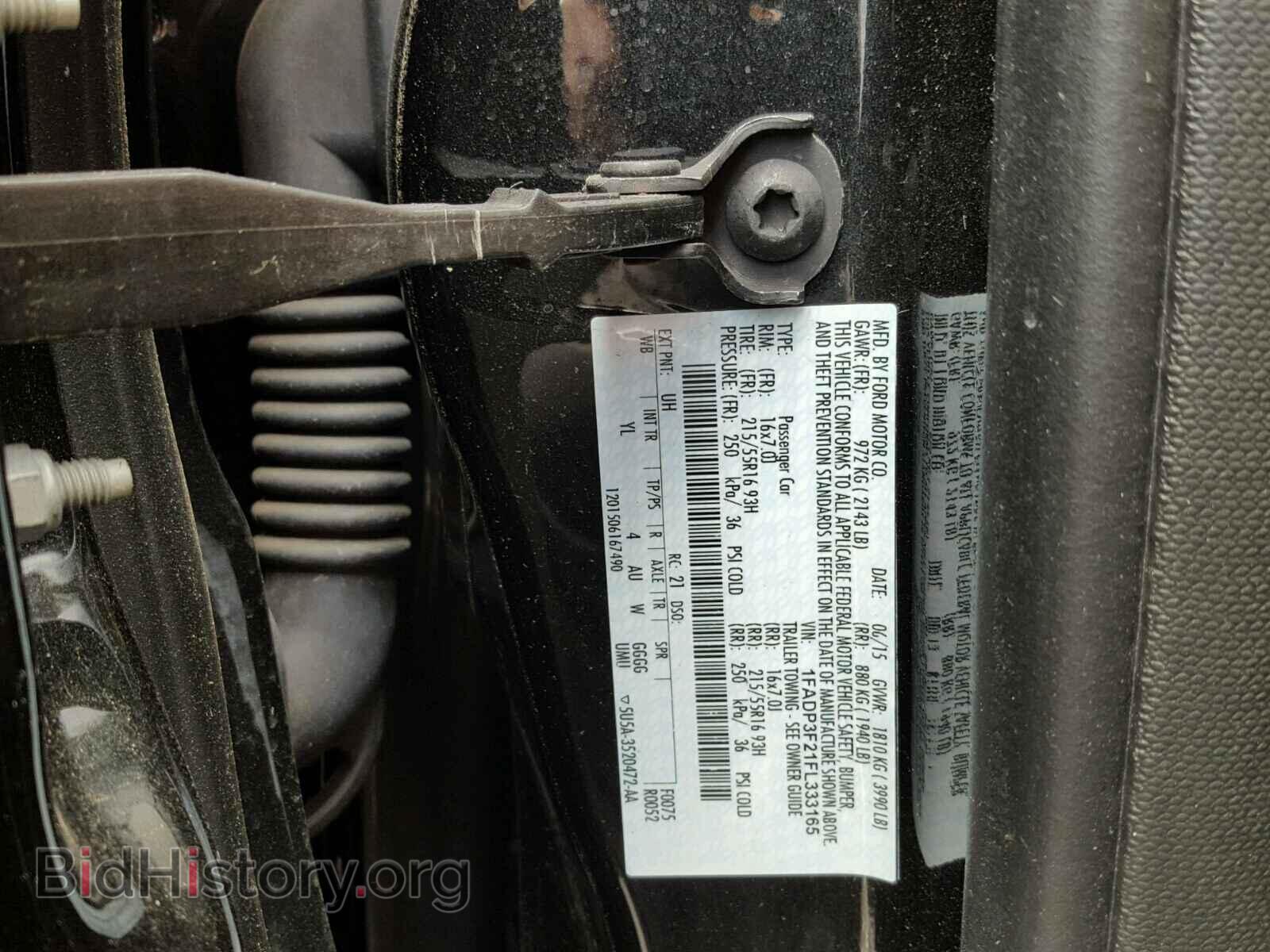2015 FORD FOCUS - VIN: 1FADP3F21FL333165 - Фото 10