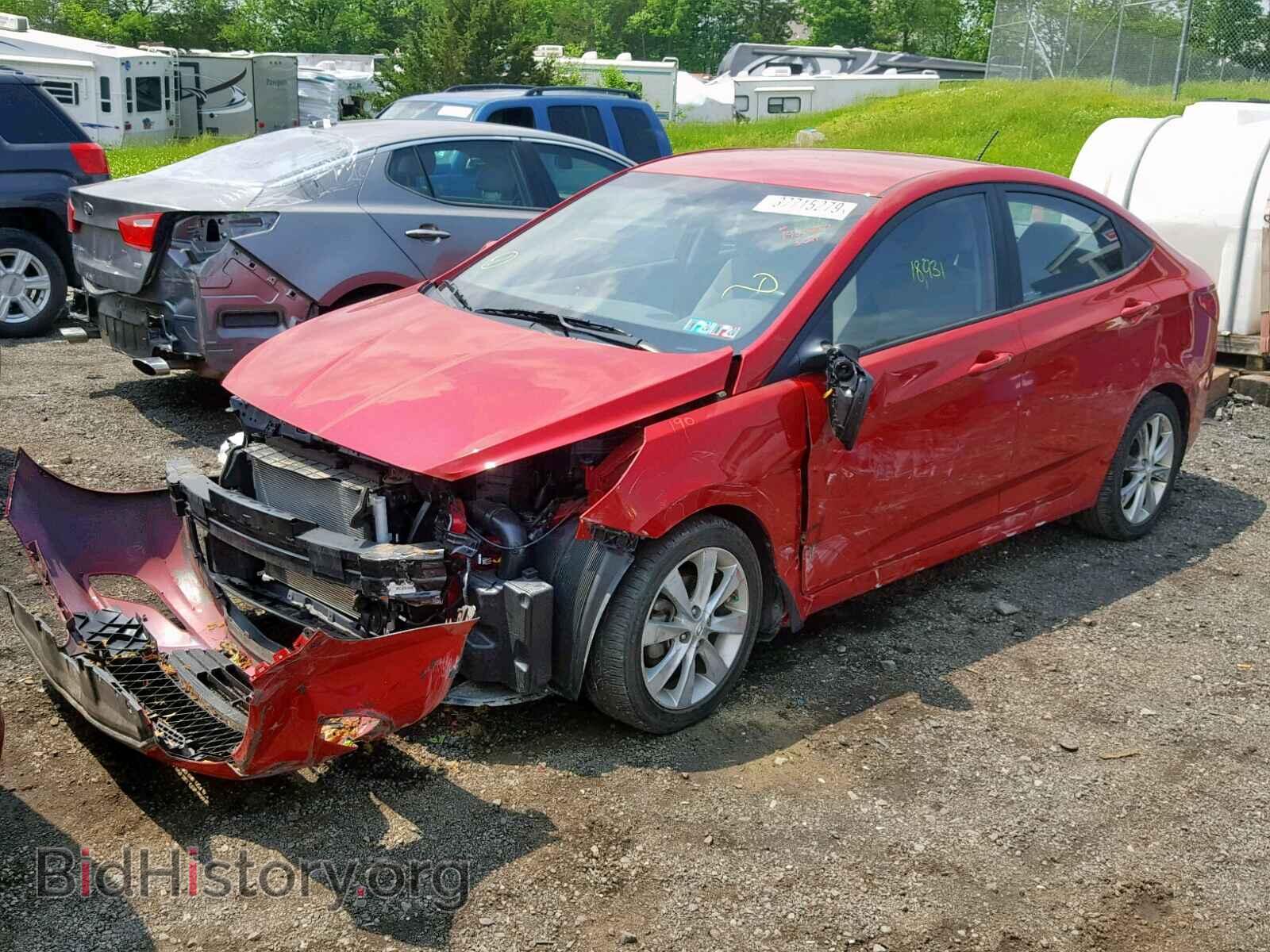 2014 HYUNDAI ACCENT - VIN: KMHCU4AE7EU589790 - Фото 2