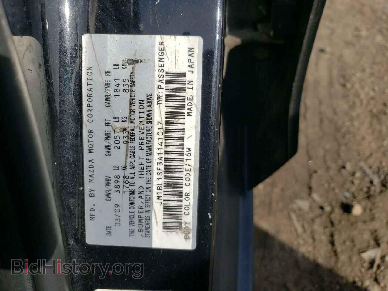 2010 MAZDA 3 - VIN: JM1BL1SF3A1141017 - Фото 10