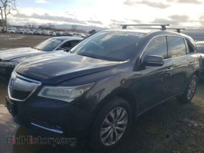 2014 Acura MDX Technology, черный — VIN 5FRYD4H47EB018038, Copart