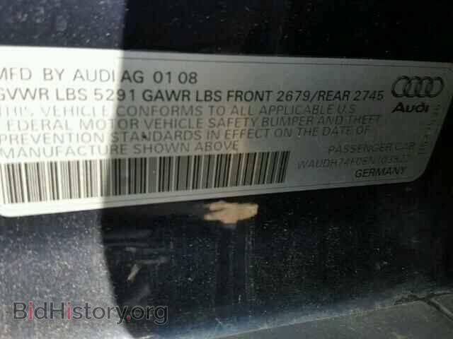 2008 AUDI A6 - VIN: WAUDH74F08N103822 - Фото 10