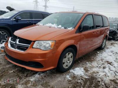2011 Dodge CARAVAN Express, orange — VIN 2D4RN4DG3BR757476, Copart