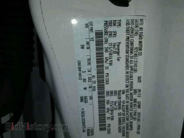 2014 FORD FOCUS - VIN: 1FADP3F29EL163068 - Фото 10