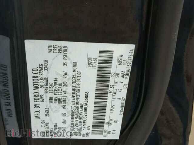 2006 FORD EXPLORER - VIN: 1FMEU62E56UA85808 - Фото 10
