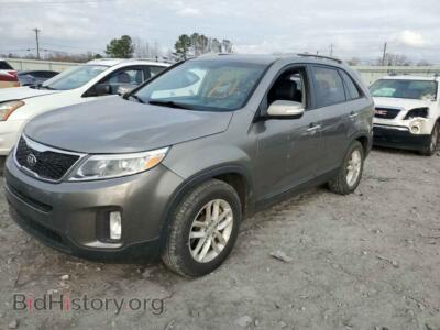 2014 Kia SORENTO SORENTO LX, gray — VIN 5XYKT3A6XEG491392, Copart