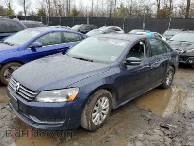 2014 Volkswagen PASSAT Passat S, blue — VIN 1VWAP7A30EC008670, Copart