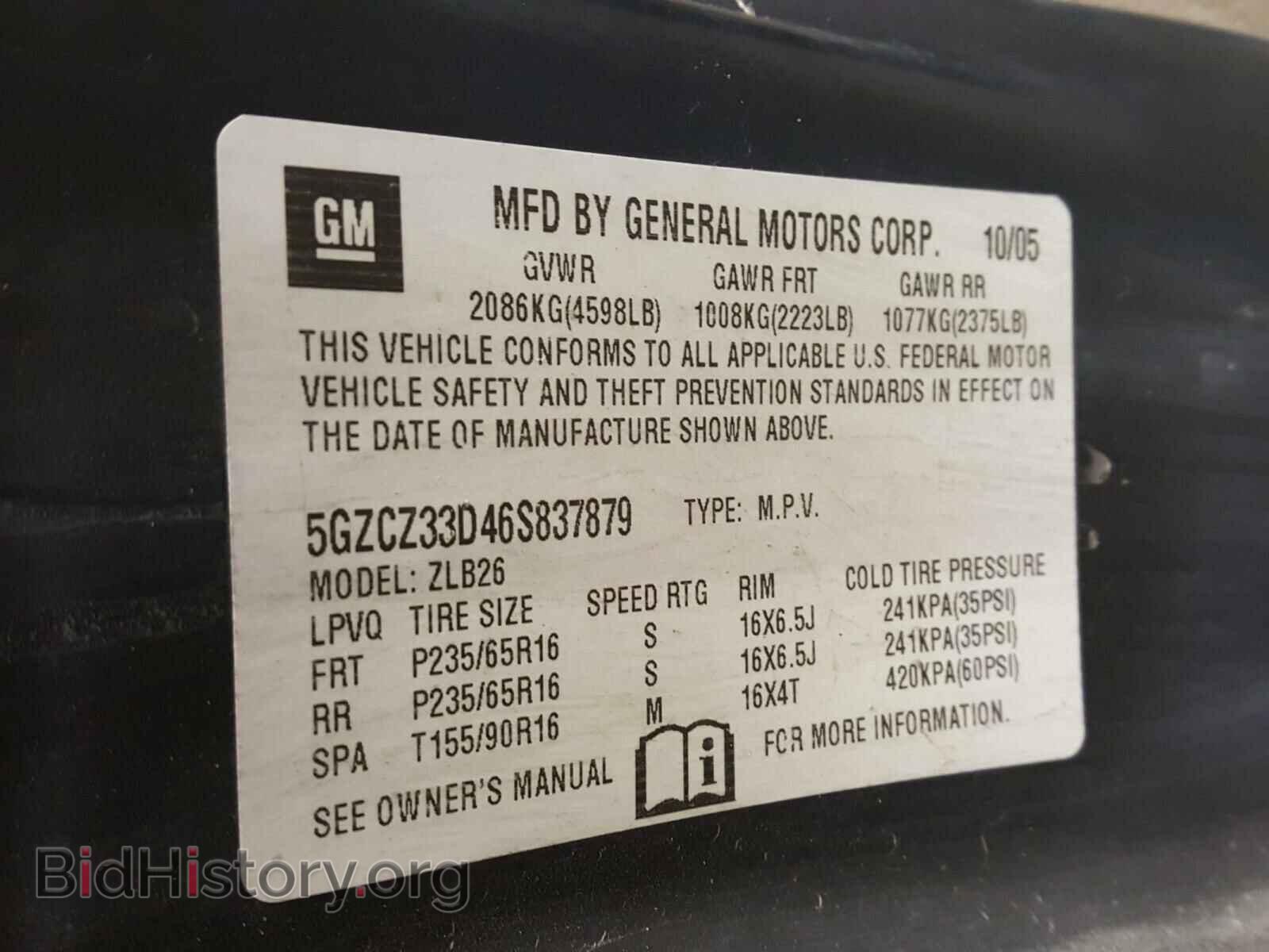 2006 SATURN VUE - VIN: 5GZCZ33D46S837879 - Фото 10