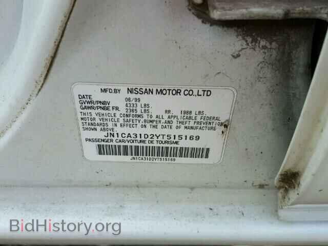2000 NISSAN MAXIMA - VIN: JN1CA31D2YT515169 - Фото 10
