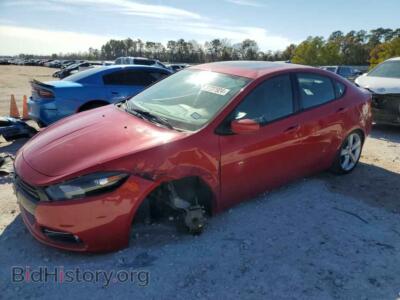 2015 Dodge DART GT, red — VIN 1C3CDFEB4FD160211, Copart