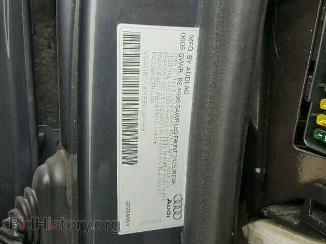 2006 AUDI A4 - VIN: WAUBC48H86K001991 - Фото 10