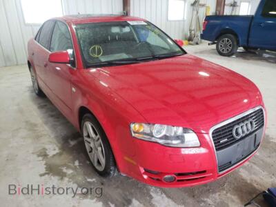 2007 Audi A4 A4 2.0T QU, red — VIN WAUDF78E87A062319, Copart