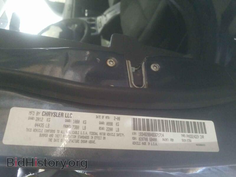 2008 Dodge CALIBER (VIN 1B3HB28BX8D671714) — фото 10 из 10