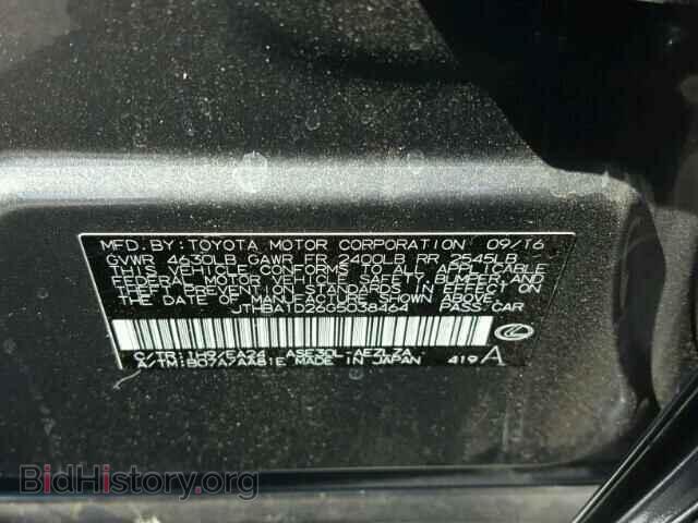 2016 LEXUS IS - VIN: JTHBA1D26G5038464 - Фото 10