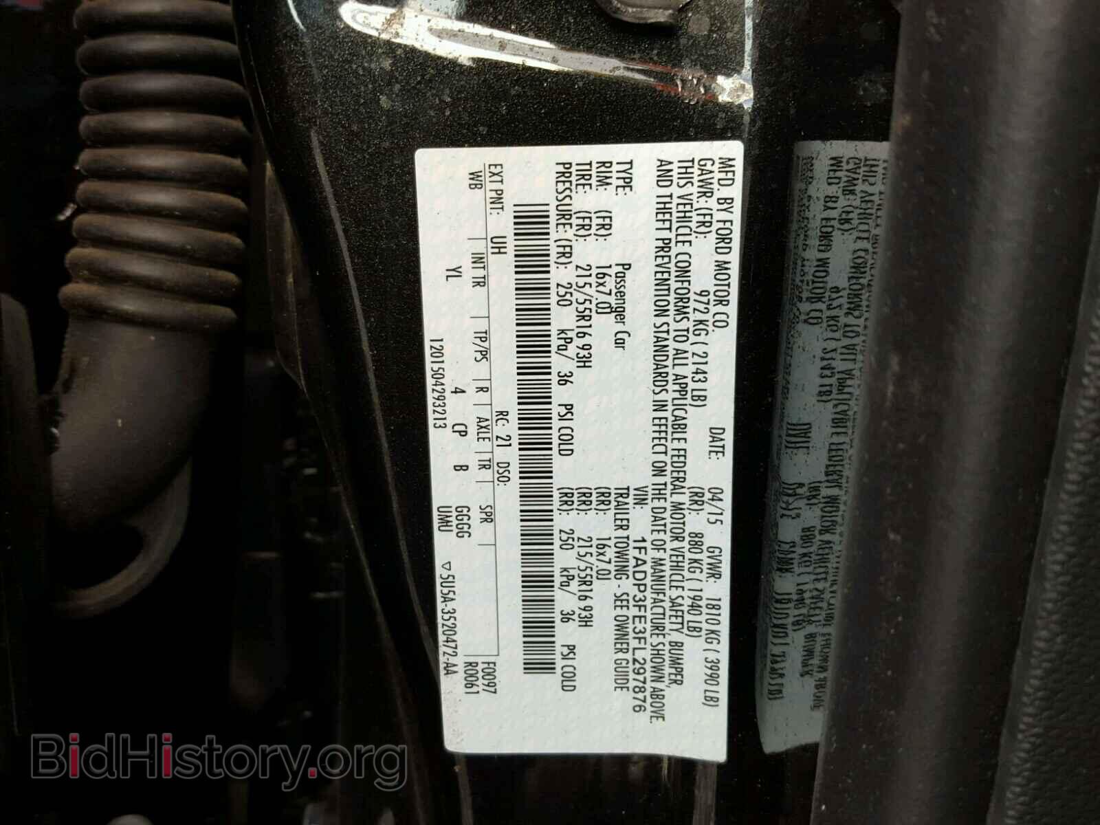 2015 FORD FOCUS - VIN: 1FADP3FE3FL297876 - Фото 10