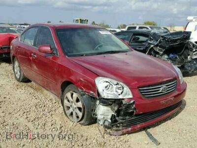 2007 Kia OPTIMA Optima LX/, красный — VIN KNAGE124575144160, Copart