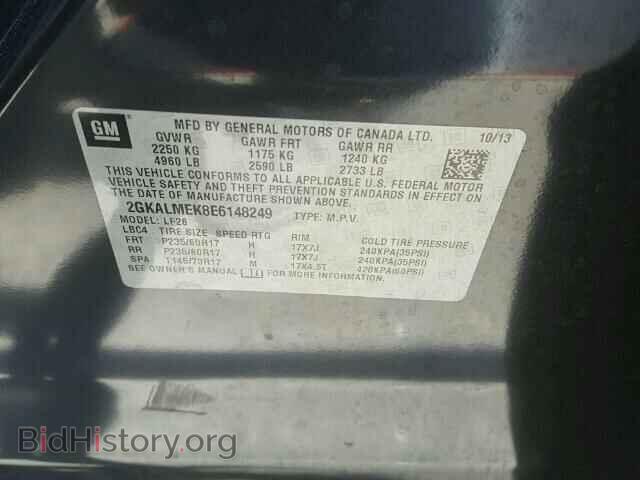 2014 GMC TERRAIN - VIN: 2GKALMEK8E6148249 - Photo 10