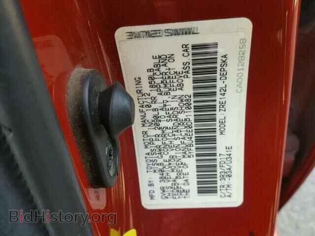 2013 TOYOTA COROLLA - VIN: 5YFBU4EE0DP110082 - Фото 10