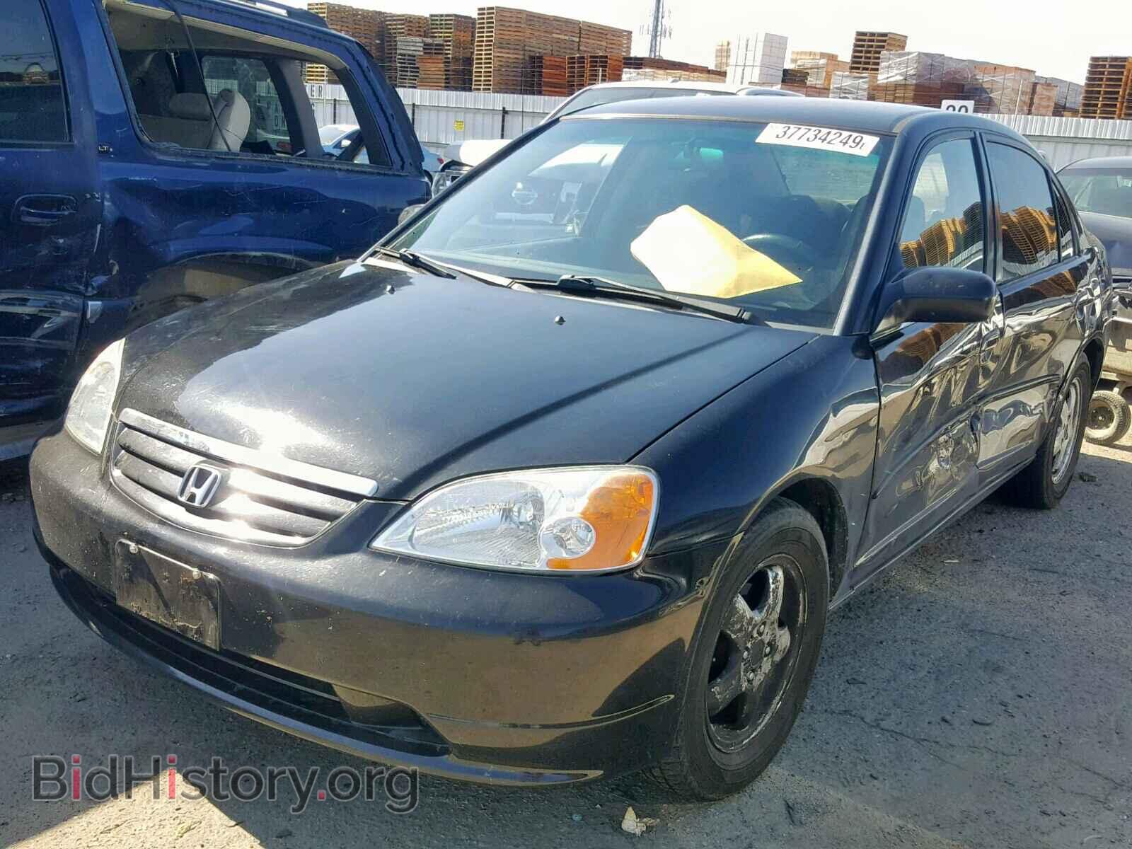 2002 HONDA CIVIC LX - VIN: 2HGES16632H533025 - Фото 2