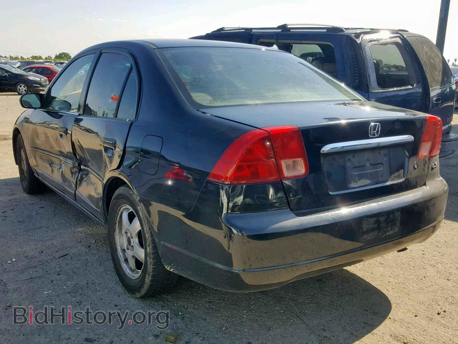 2002 HONDA CIVIC LX - VIN: 2HGES16632H533025 - Фото 3