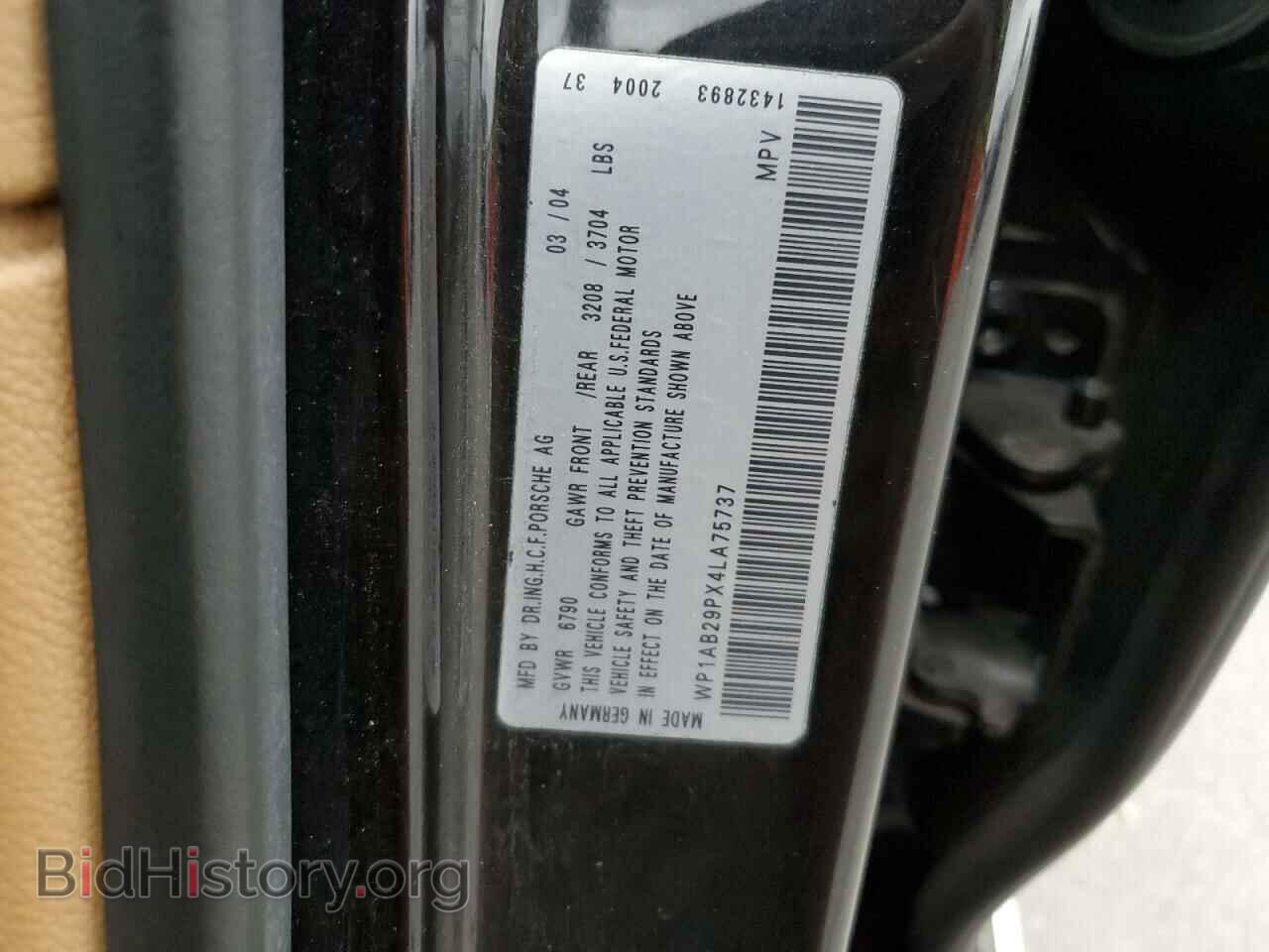 2004 PORSCHE CAYENNE - VIN: WP1AB29PX4LA75737 - Фото 13