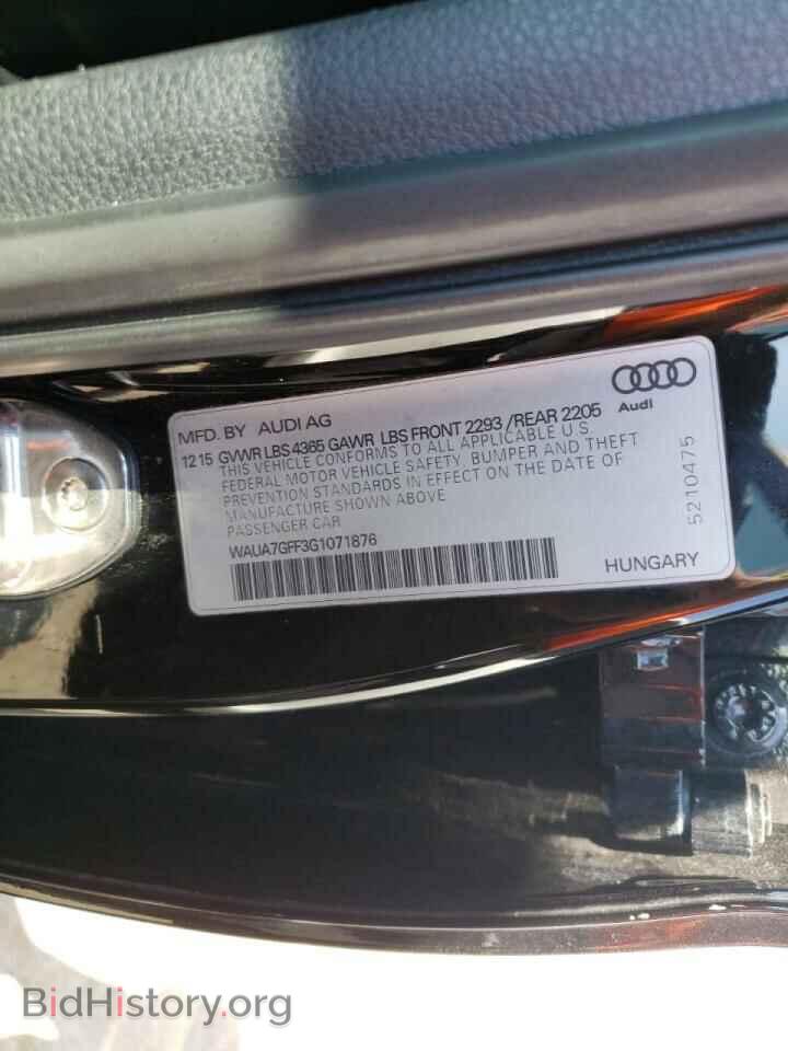 2016 AUDI A3 - VIN: WAUA7GFF3G1071876 - Photo 10