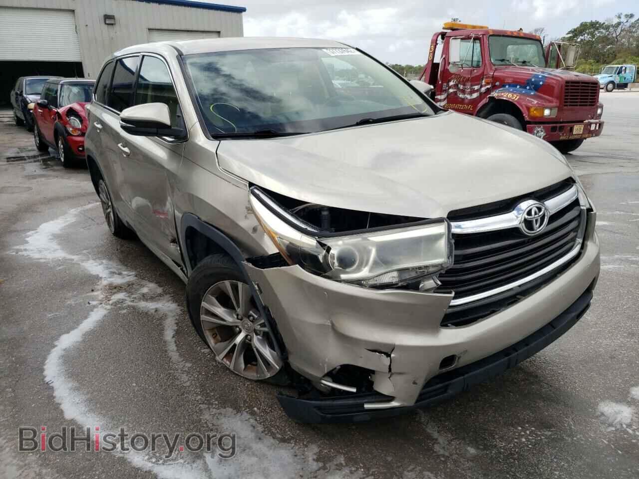 Photo 5TDZKRFH2FS047393 - TOYOTA HIGHLANDER 2015