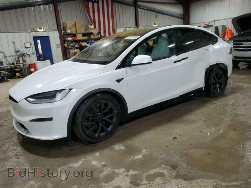 2022 Tesla MODEL X (VIN 7SAXCBE66NF355751) — фото 1 из 13, Copart, повреждение: бок
