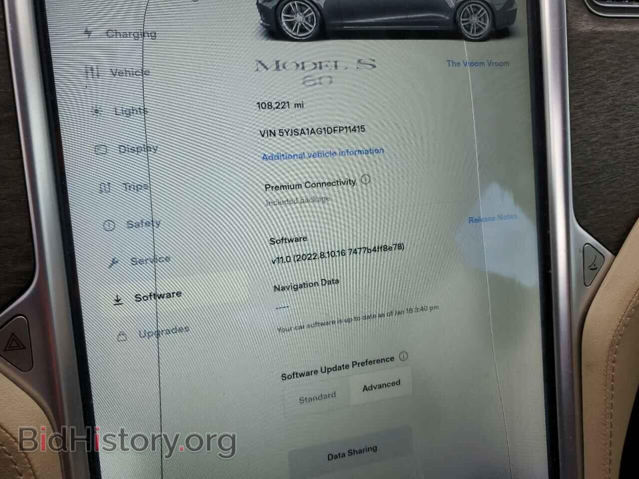 2013 TESLA MODEL S - VIN: 5YJSA1AG1DFP11415 - Photo 9
