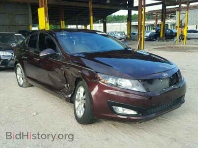 2012 Kia OPTIMA Optima LX, бордовый — VIN 5XXGM4A77CG019590, Copart