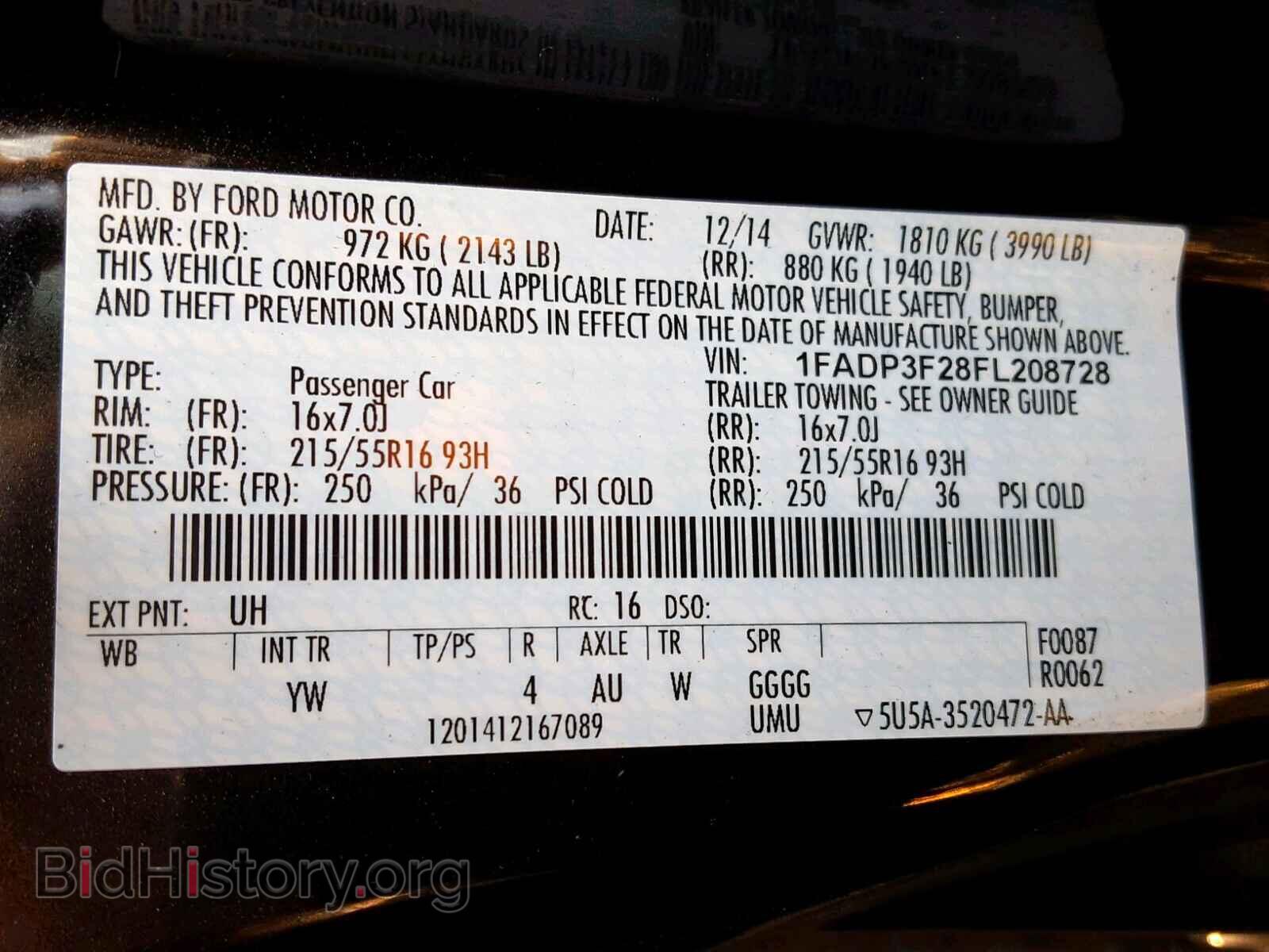 2015 FORD FOCUS SE - VIN: 1FADP3F28FL208728 - Фото 10