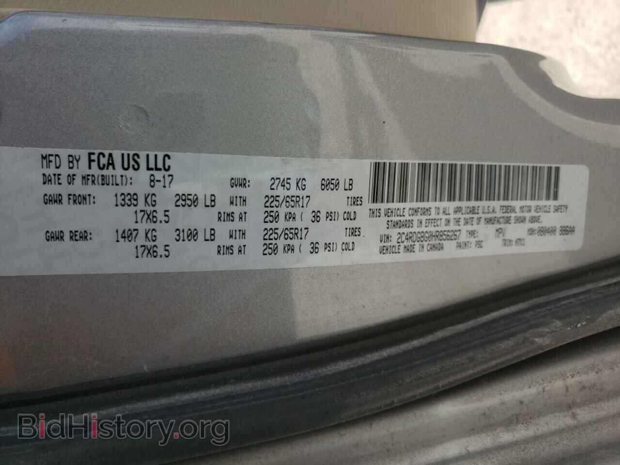 2017 DODGE CARAVAN - VIN: 2C4RDGBG0HR856267 - Photo 10