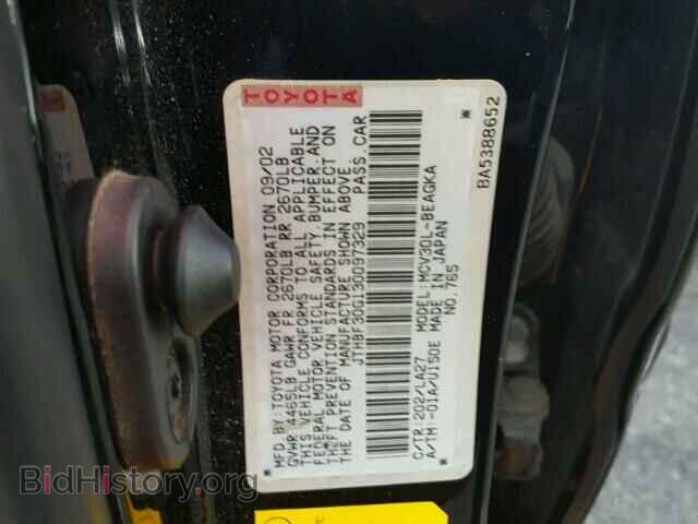 2003 LEXUS ES300 - VIN: JTHBF30G130097329 - Фото 10