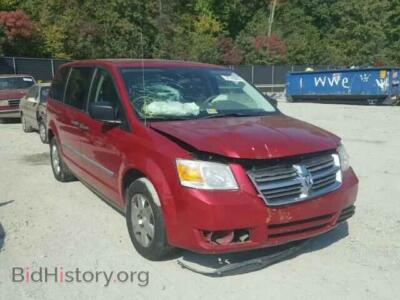 2008 Dodge CARAVAN Grand Cara, бордовый — VIN 1D8HN44H88B149463, Copart