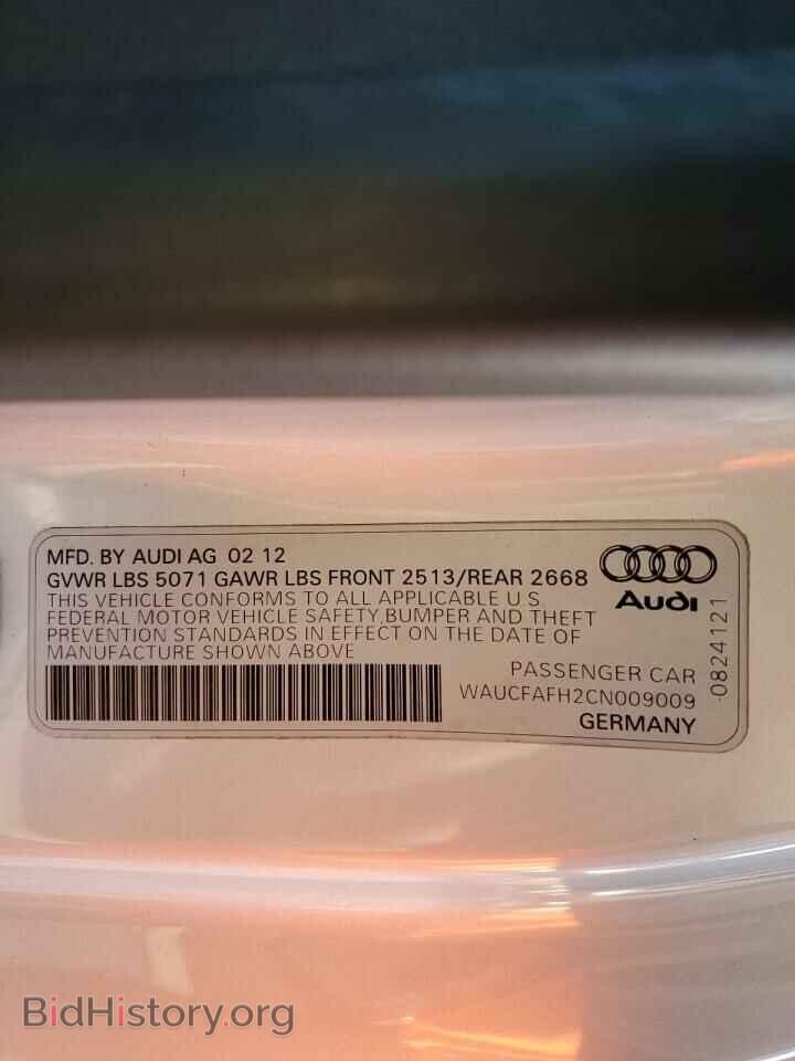 2012 AUDI A5 - VIN: WAUCFAFH2CN009009 - Photo 12