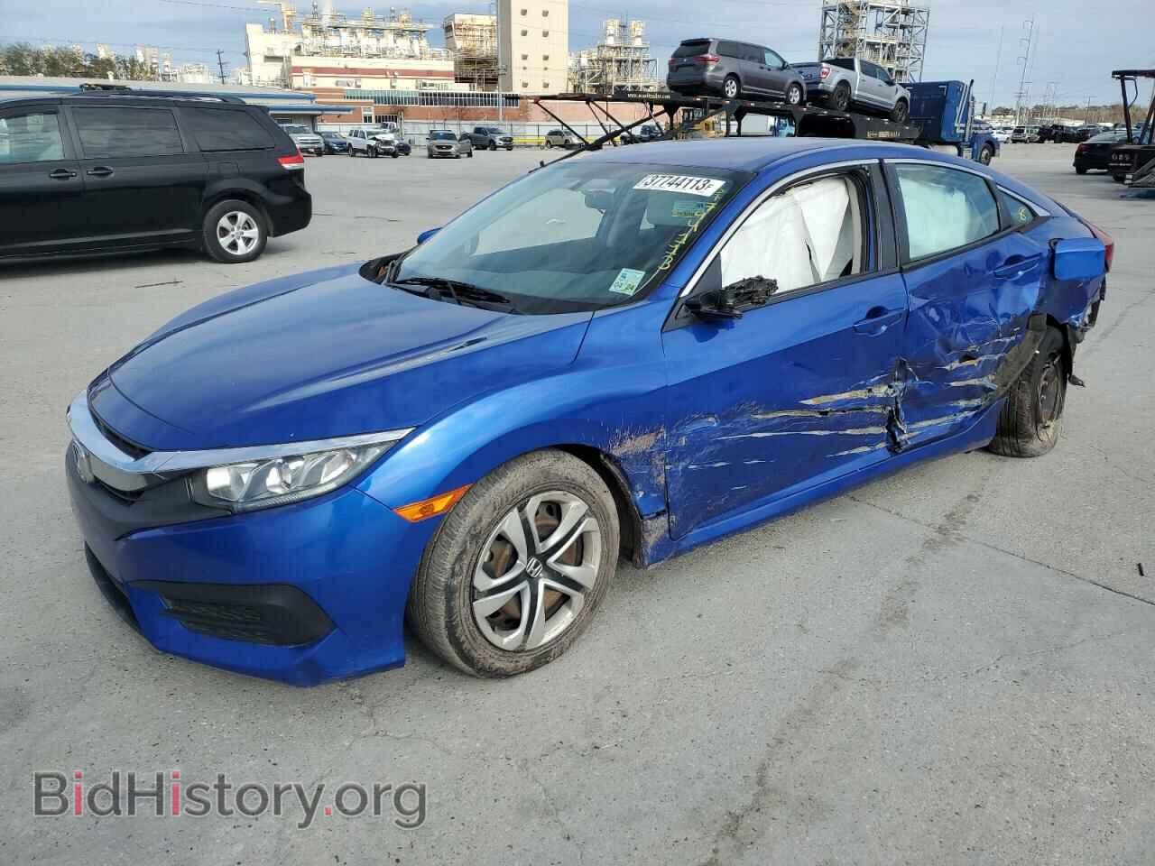 2016 Honda CIVIC Civic LX (VIN 19XFC2F52GE028707) — фото 1 из 12, Copart, повреждение: бок