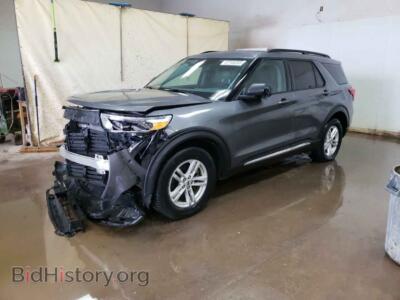 2021 Ford EXPLORER Explorer X, gray — VIN 1FMSK8DHXMGA58546, Copart