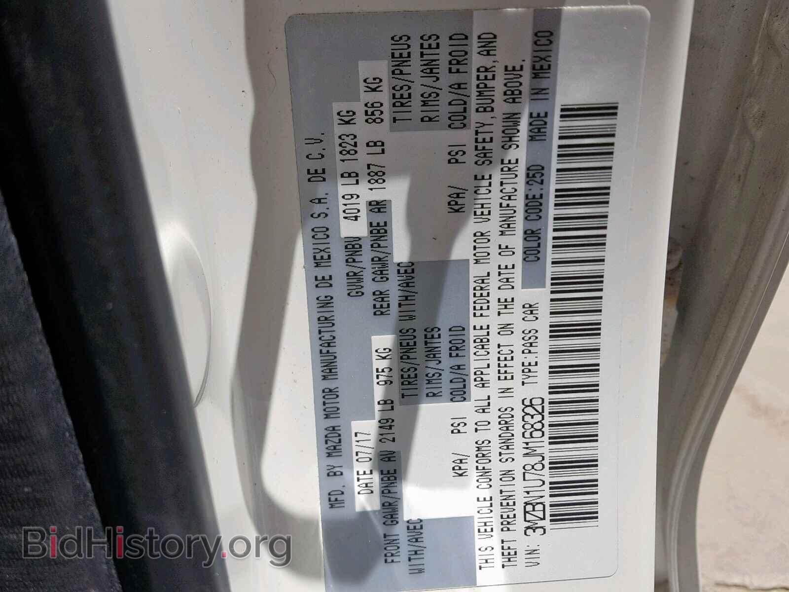 2018 MAZDA 3 - VIN: 3MZBN1U78JM168326 - Фото 10