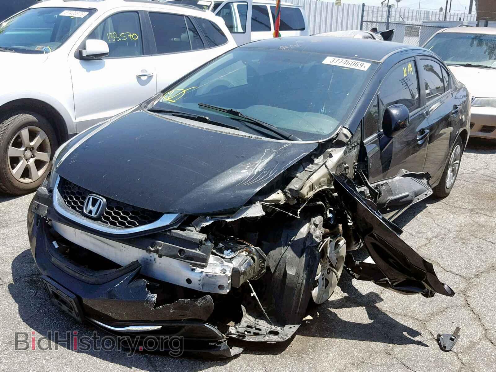 2013 HONDA CIVIC LX - VIN: 2HGFB2F59DH512507 - Фото 2