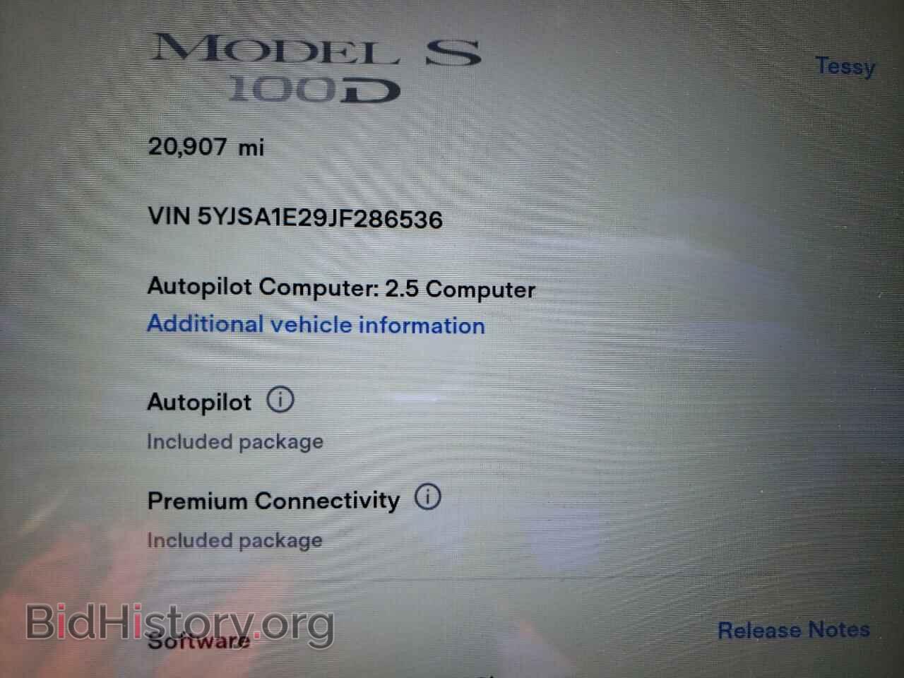 2018 TESLA MODEL S - VIN: 5YJSA1E29JF286536 - Photo 8