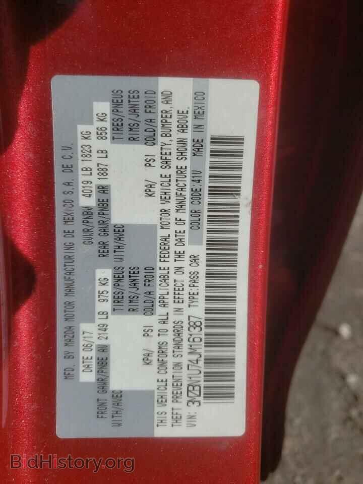 2018 MAZDA 3 - VIN: 3MZBN1U74JM161387 - Фото 12
