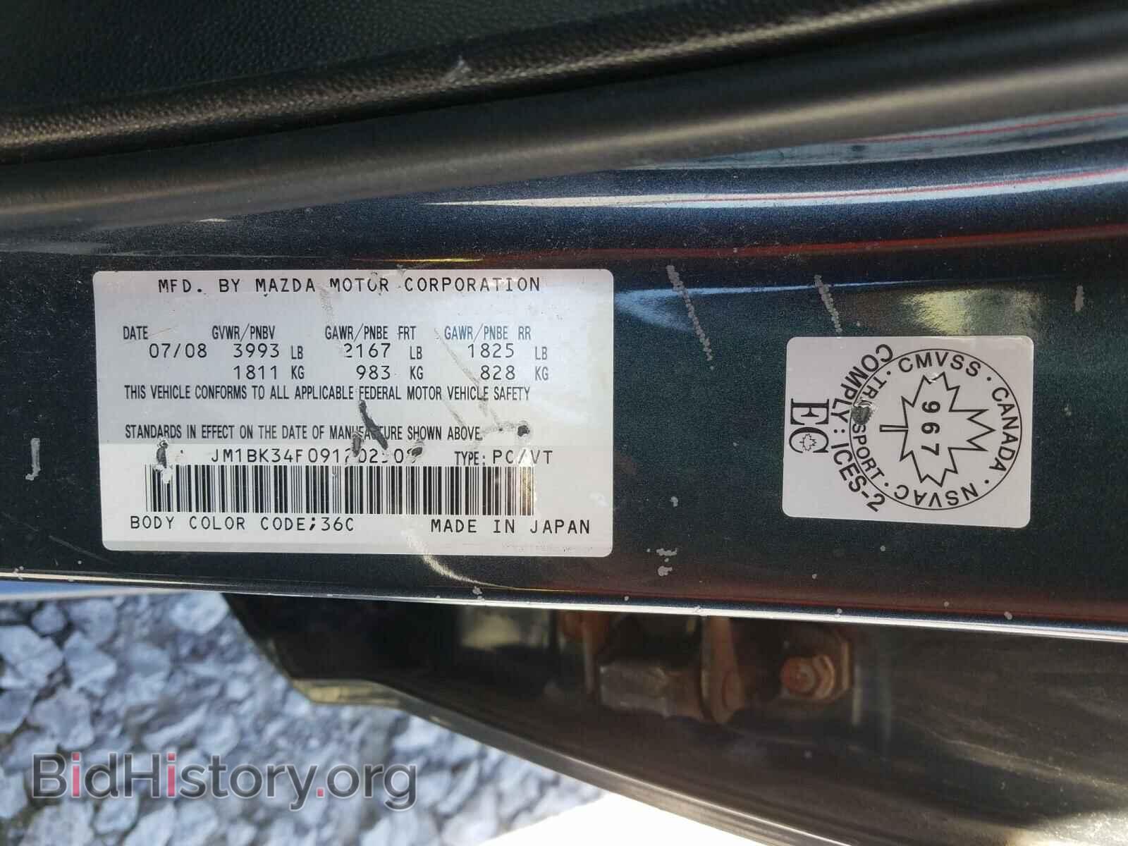 2009 MAZDA 3 - VIN: JM1BK34F091202508 - Фото 10