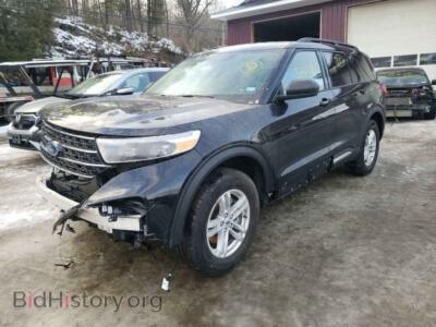 2022 Ford EXPLORER Explorer X, black — VIN 1FMSK8DH8NGB07129, Copart