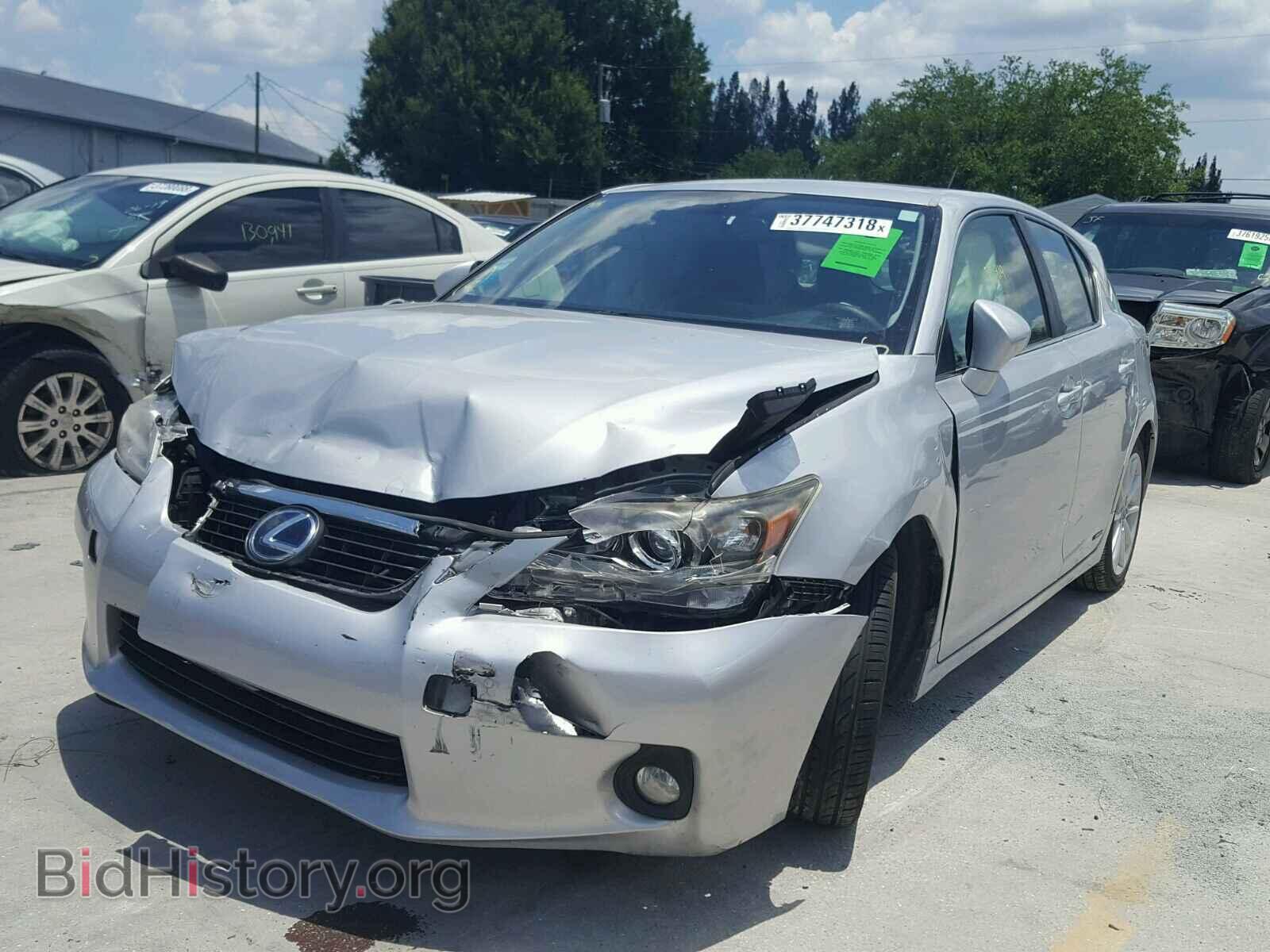 2012 LEXUS CT 200 - VIN: JTHKD5BH9C2076630 - Фото 2
