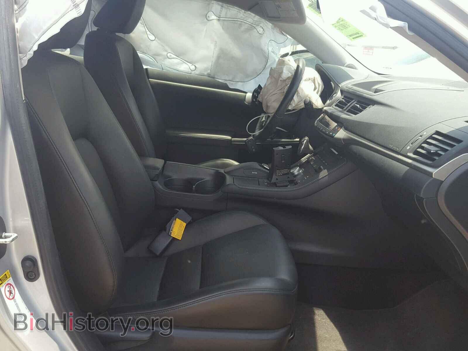 2012 LEXUS CT 200 - VIN: JTHKD5BH9C2076630 - Фото 5
