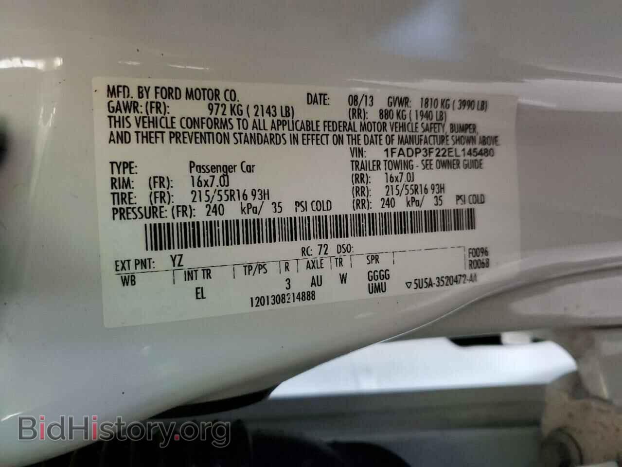 2014 FORD FOCUS - VIN: 1FADP3F22EL145480 - Photo 12