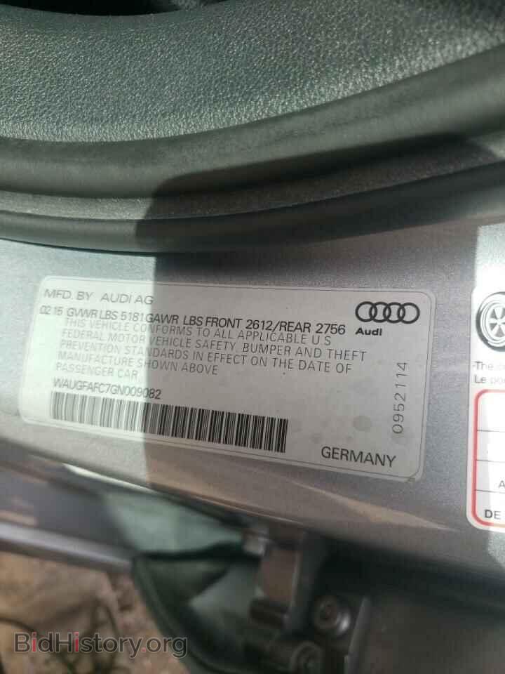 2016 AUDI A6 - VIN: WAUGFAFC7GN009082 - Photo 10