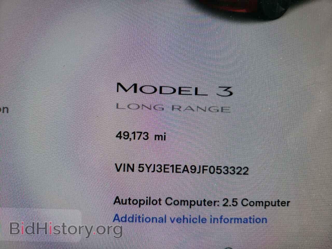 2018 TESLA MODEL 3 - VIN: 5YJ3E1EA9JF053322 - Photo 8