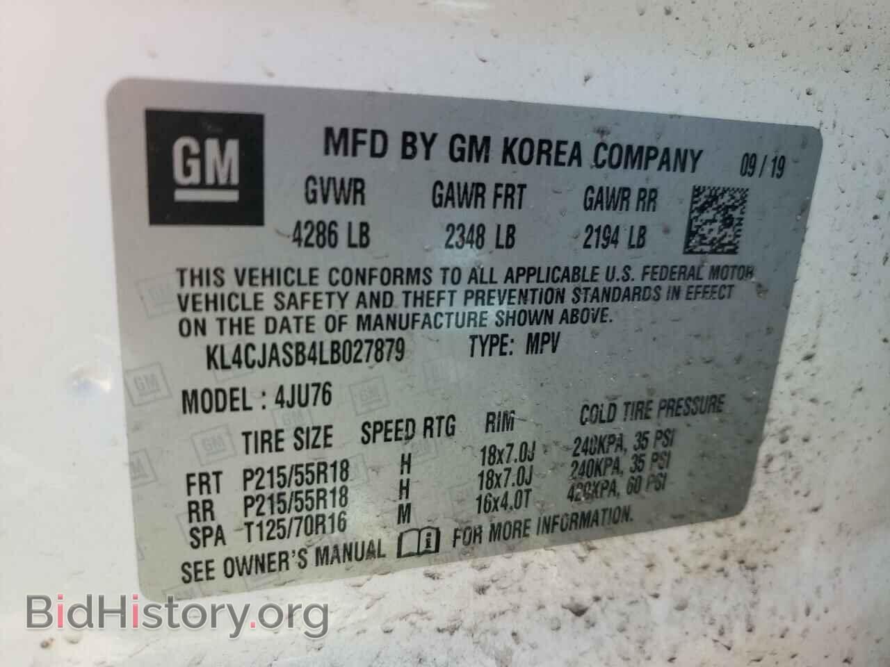 2020 BUICK ENCORE - VIN: KL4CJASB4LB027879 - Photo 10